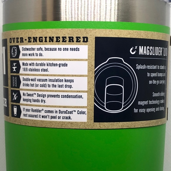 💚 Yeti Rambler Tumbler Canopy Green 20oz 💚NWT 💚 St. Patrick’s Day ☘️ - Picture 4 of 5